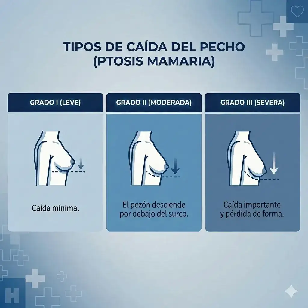 Tipos de caída del pecho